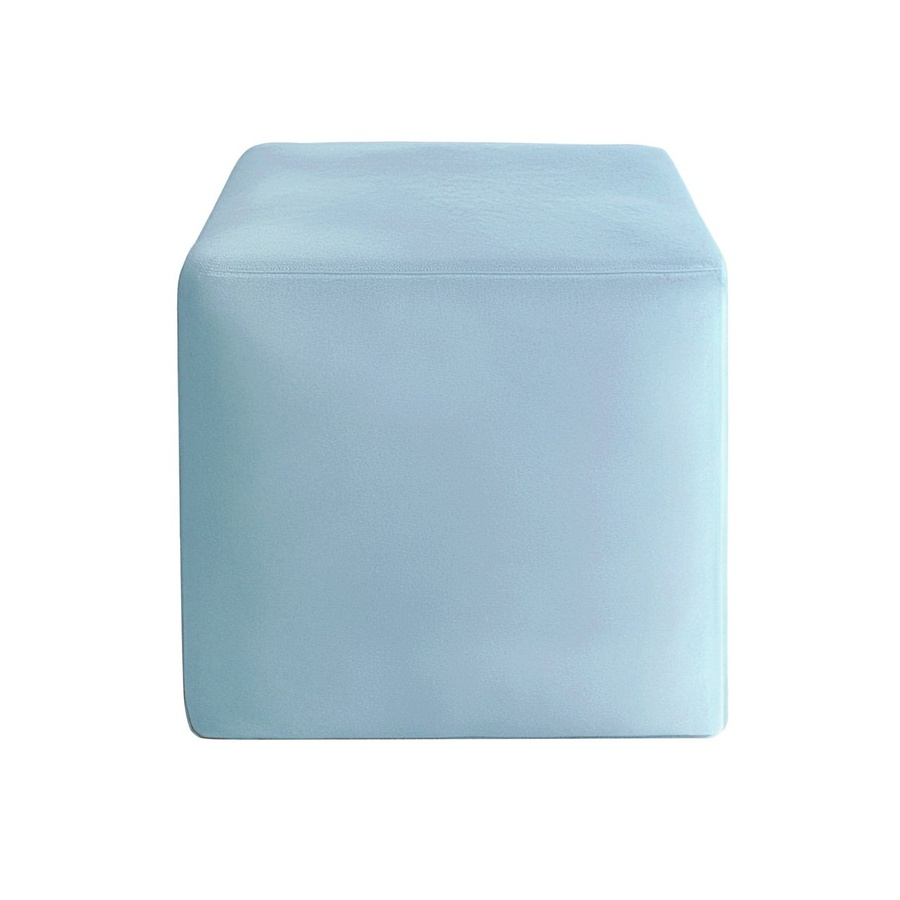 Пуфик "Квадро" аквамарин бархат - Фото миниатюра 1