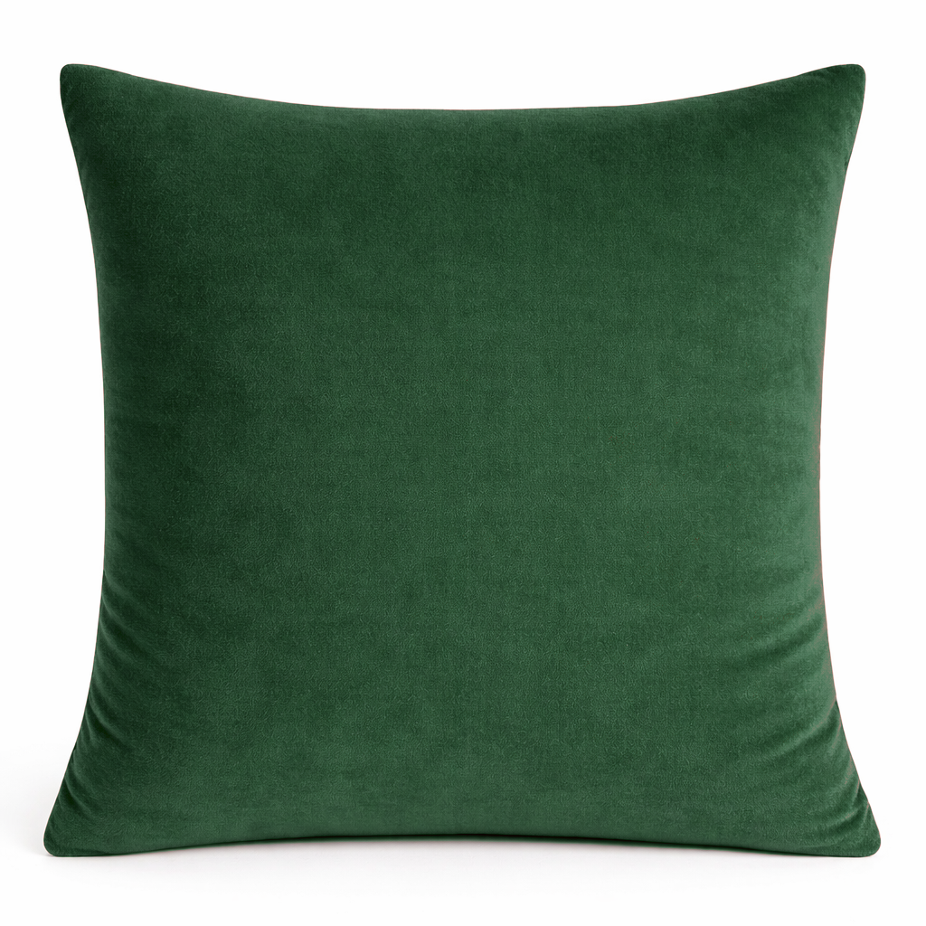 Подушка "Флафи" зеленый малахит бархат