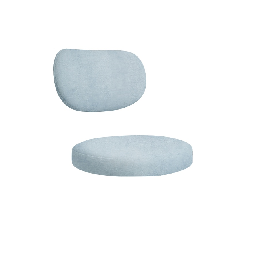 Набор подушек для стула "Марсель" аквамарин бархат - Фото миниатюра 1