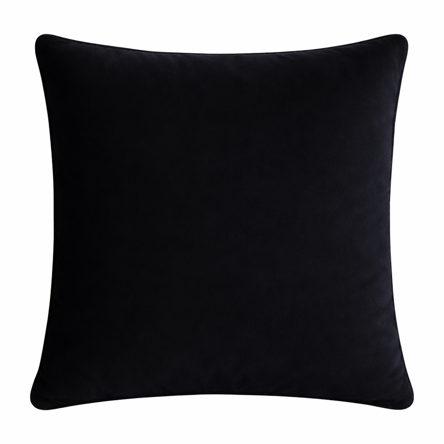 Подушка "Флафи" черный бархат - Фото миниатюра 1