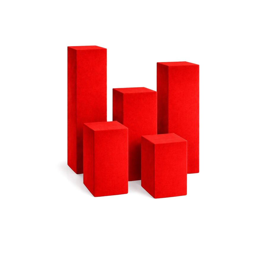 Колонна "Кастор" сет красный дракон бархат - Фото миниатюра 1