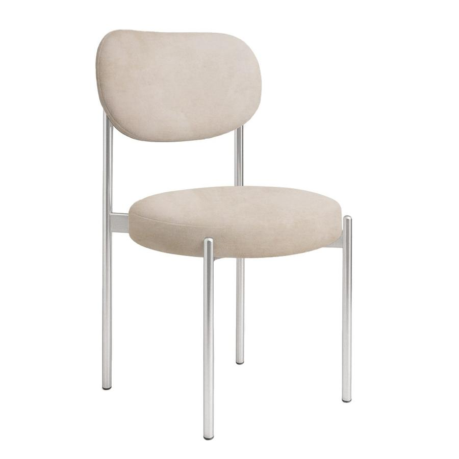 Стул "Марсель" серебряный, кокосовый раф бархат