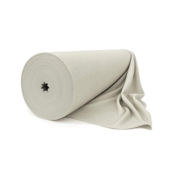 Рулон лен фактурный (имитация) натуральный холст