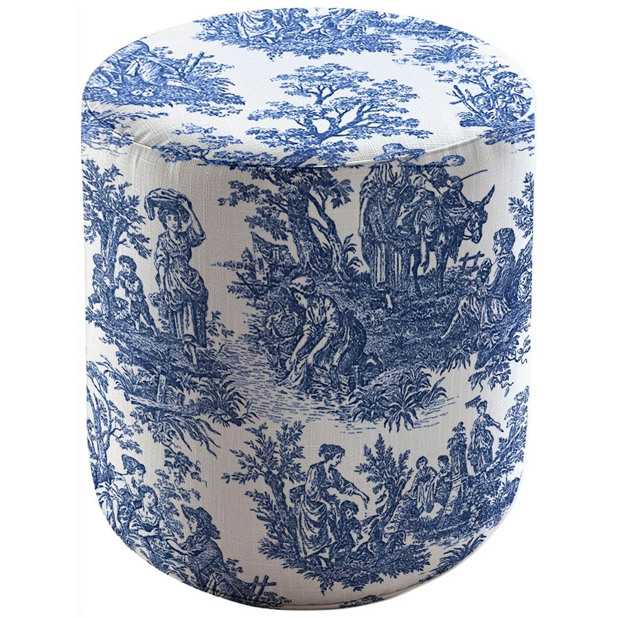 Чехол пуфик "Фуфик" мини Диор синий - Фото миниатюра 1