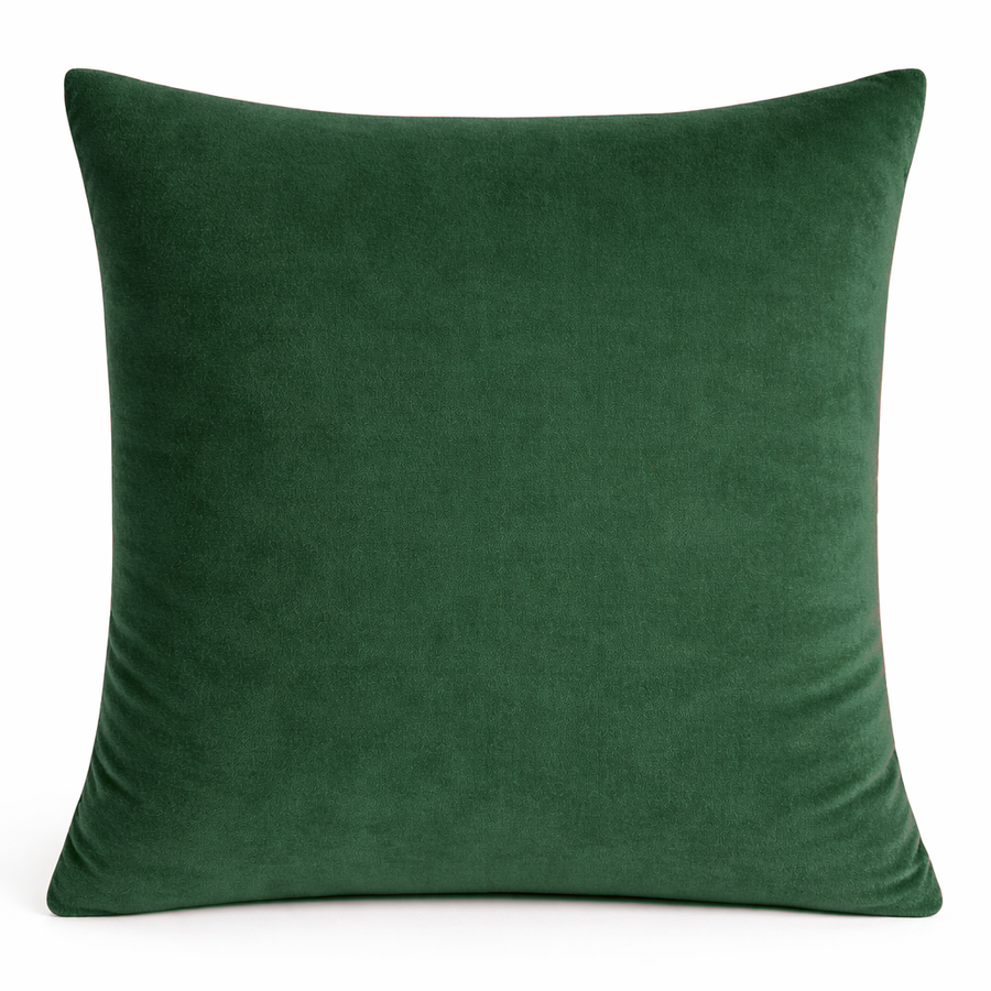 Подушка "Флафи" зеленый малахит бархат - Фото миниатюра 1