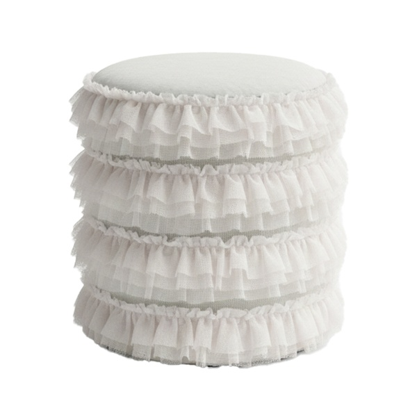 Чехол на пуф с рюшами *пошив на заказ*