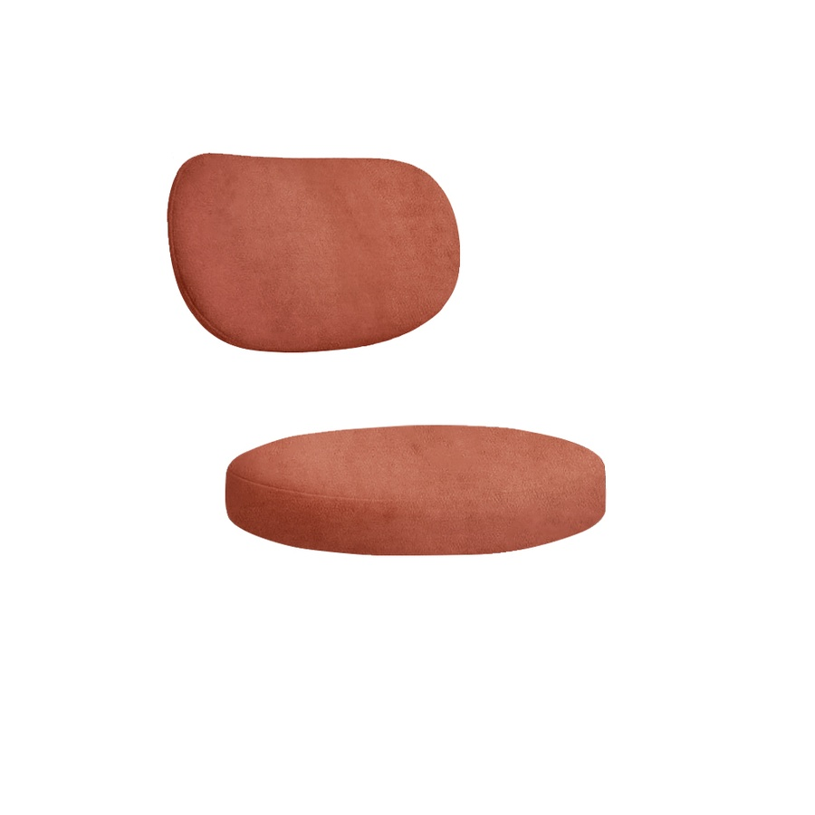 Набор подушек для стула "Марсель" янтарный бархат - Фото миниатюра 1