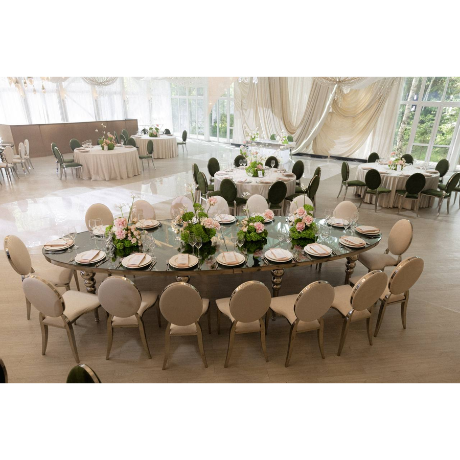 Стул "Вашингтон" серебряный, зеленый чай бархат - Фото миниатюра 5