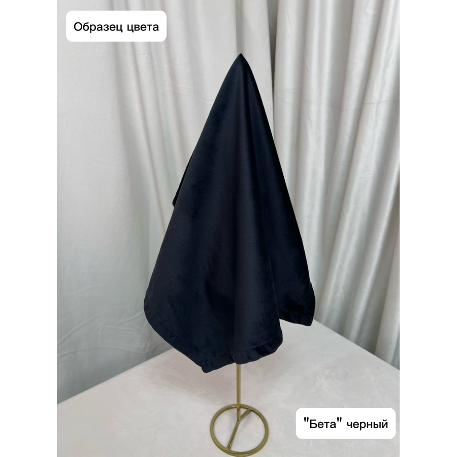 Стул "Вашингтон" серебряный, черный бархат - Фото миниатюра 4