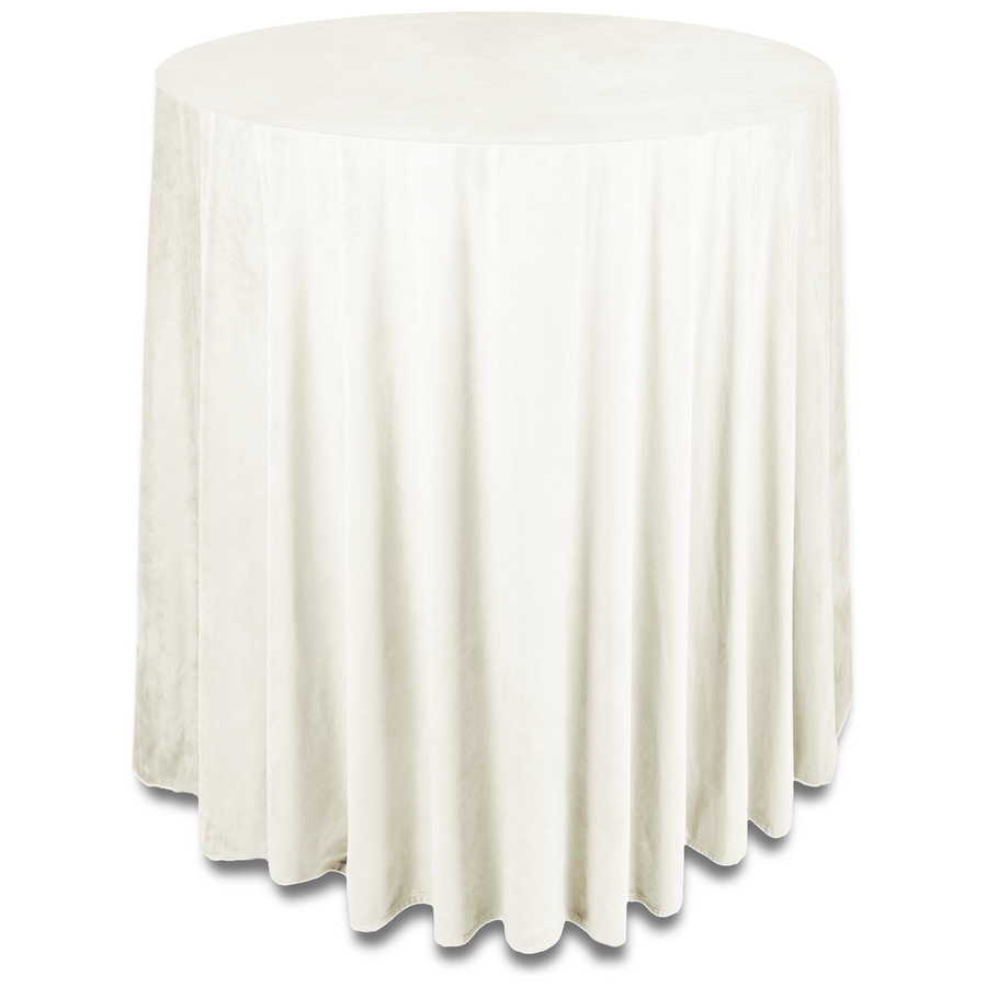 Скатерть бархат "Бета" ландыш для коктейльного стола - Фото миниатюра 1