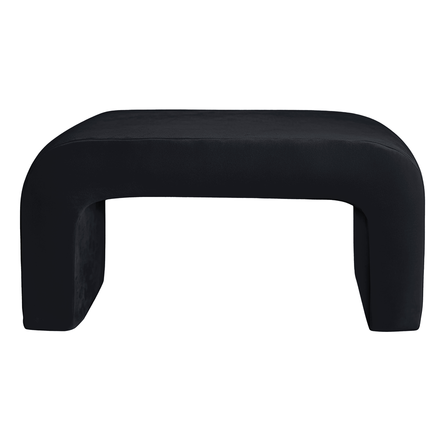 Пуфик "Боу" макс черный бархат - Фото миниатюра 1