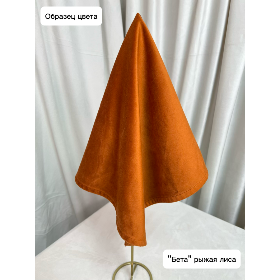 Пуфик "Рюфик" рыжая лиса бархат - Фото миниатюра 3