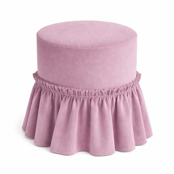 Пуфик "Рюфик" розовая сакура бархат