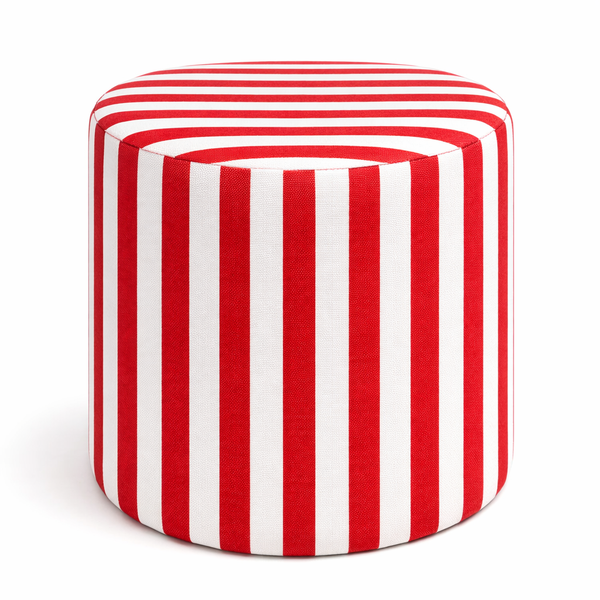 Пуфик "Лайн" мини красная полоска