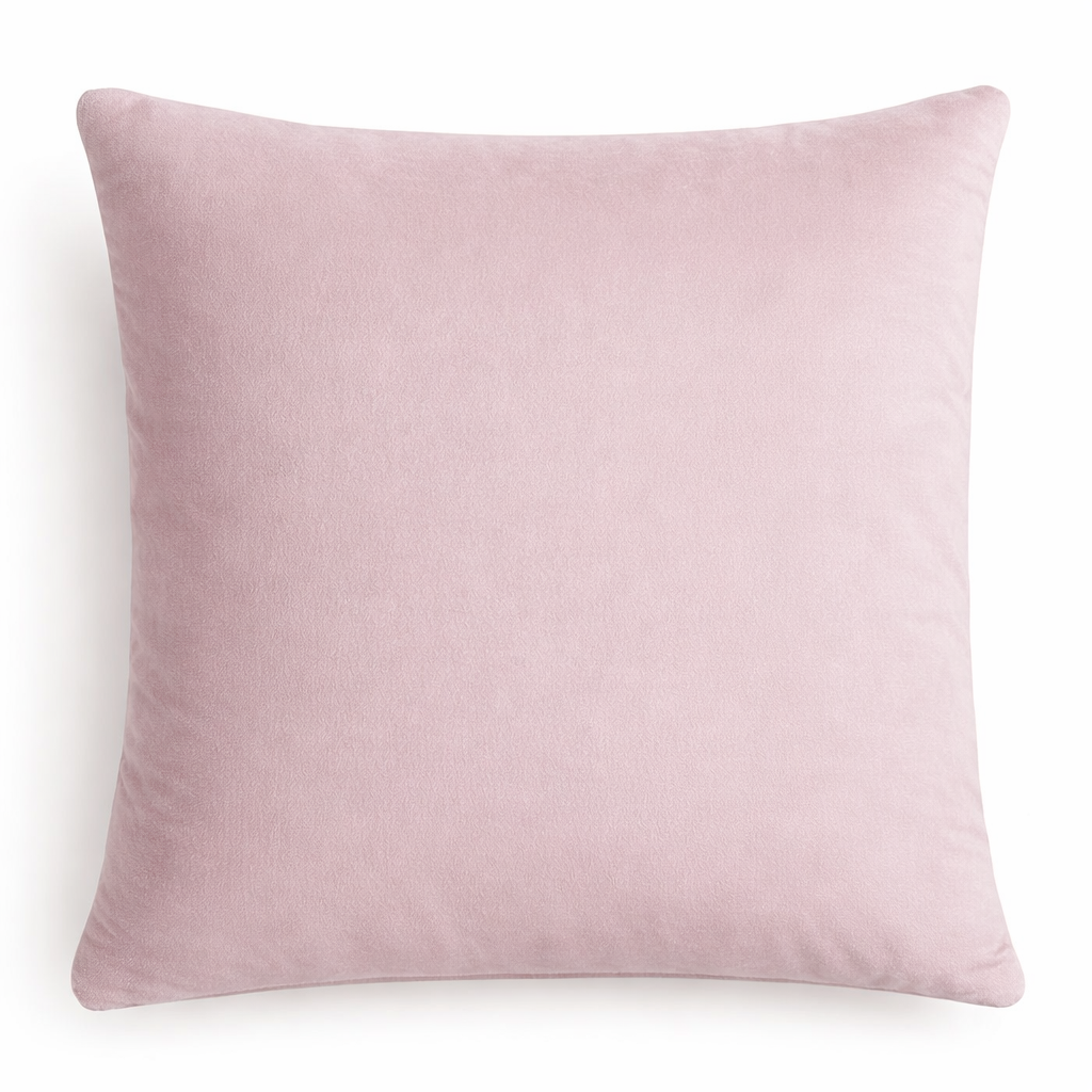 Подушка "Флафи" бледно-розовый бархат 