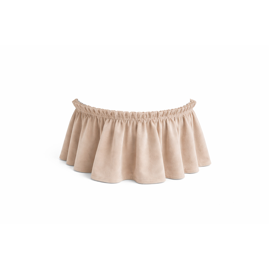 Юбочка для пуфика "Фуфик" мини кокосовый раф - Фото миниатюра 1