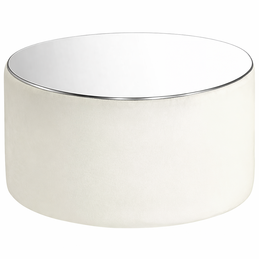 Журнальный столик "Фуфик" жемчужный бархат - Фото миниатюра 1