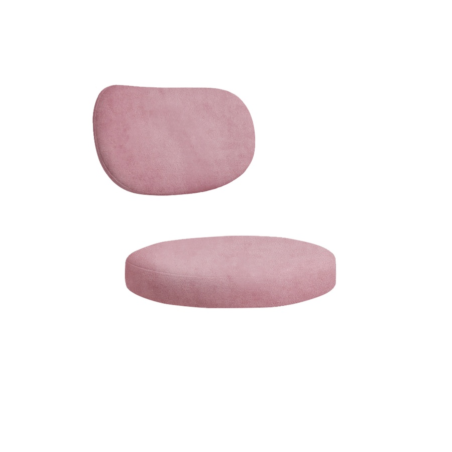 Набор подушек для стула "Марсель" розовая сакура бархат - Фото миниатюра 1