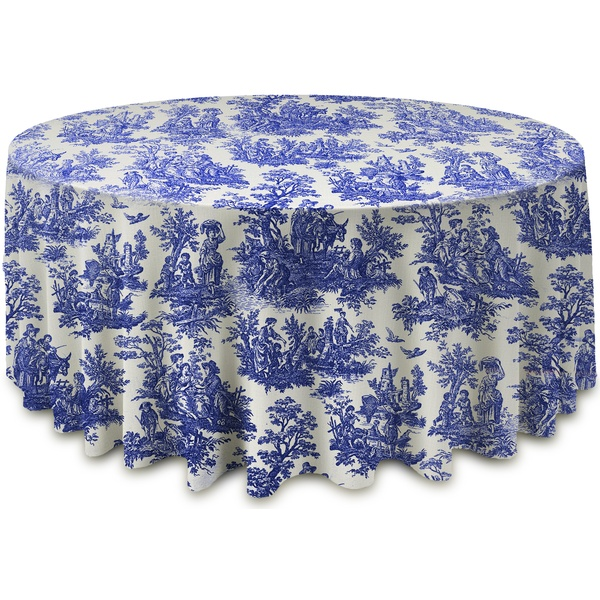 Скатерть "Каппа" Диор синяя круглая 
