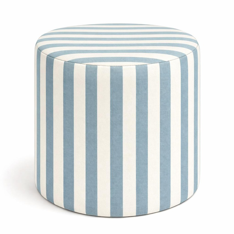 Чехол пуфик "Фуфик" мини голубая полоска  - Фото миниатюра 1
