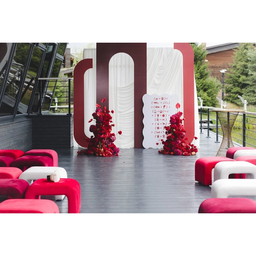 Пуфик "Боу" мини жемчужный бархат - Фото миниатюра 5