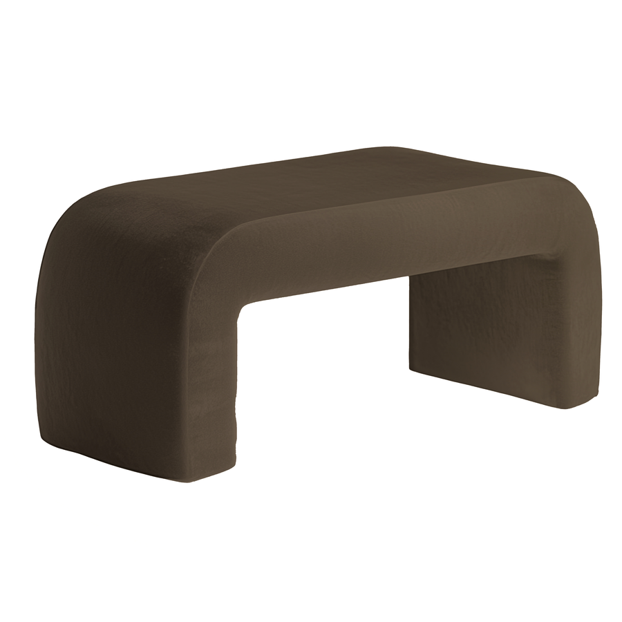 Пуфик "Боу" макс | шоколадный бархат - Фото миниатюра 2