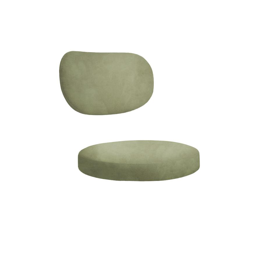 Набор подушек для стула "Марсель" светло-зеленый бархат - Фото миниатюра 1