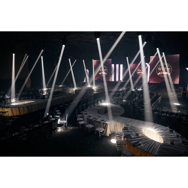 Банкетный стол "Вольф" прямоугольный белый 180