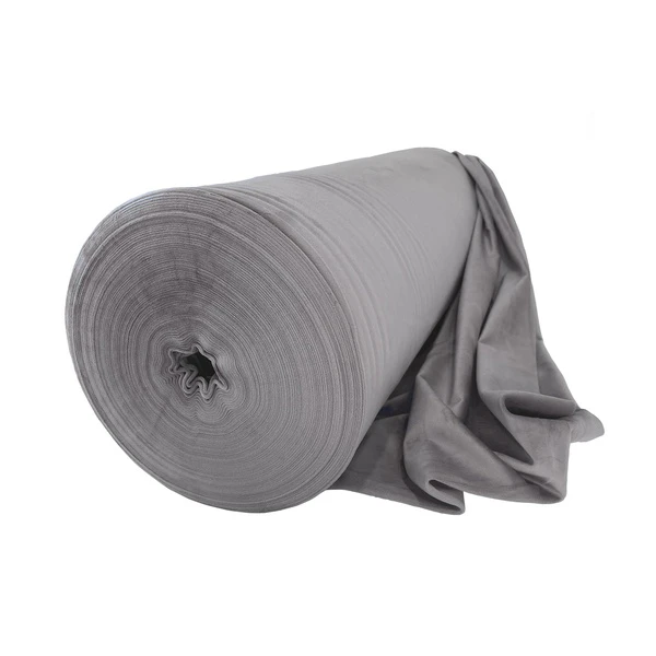 Рулон бархата серый