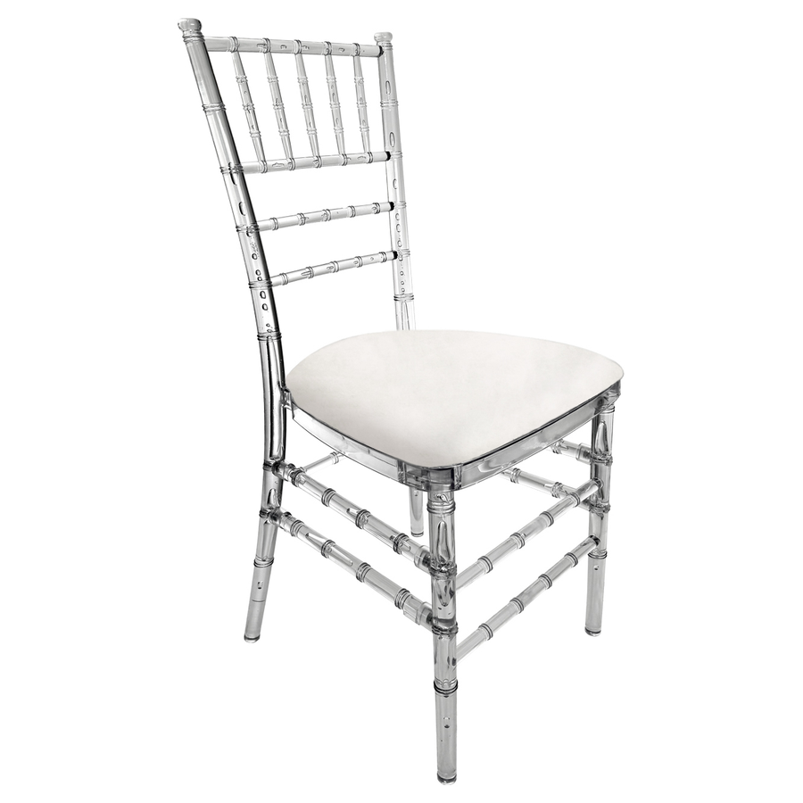 Стул "Тиффани" прозрачный, жемчужный бархат - Фото миниатюра 1