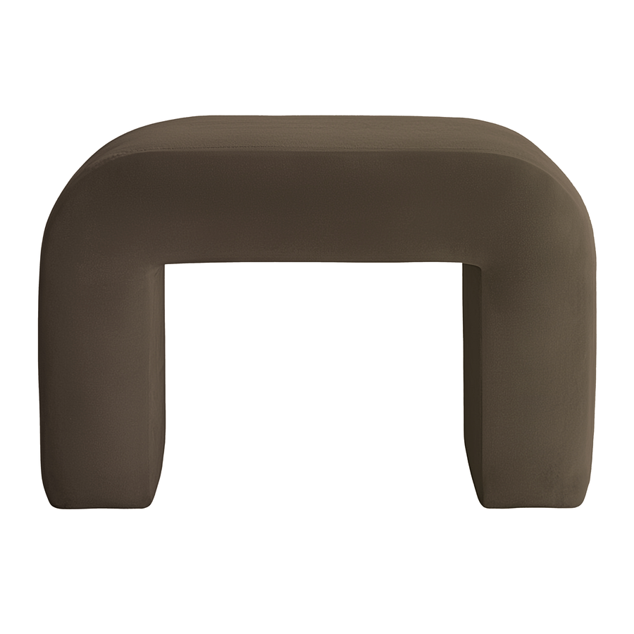 Пуфик "Боу" мини | шоколадный бархат - Фото миниатюра 1