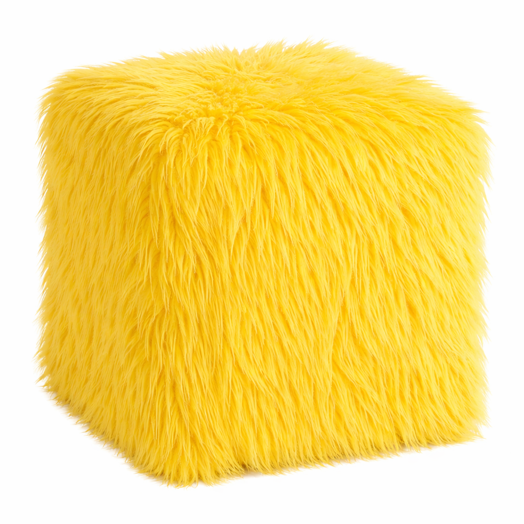 Чехлы на пуфы меховые *пошив на заказ*  - Фото миниатюра 2