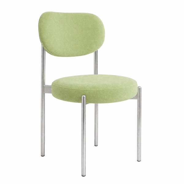 Стул "Марсель" серебряный, васаби бархат