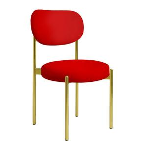 Стул "Марсель" золотой, красный дракон бархат