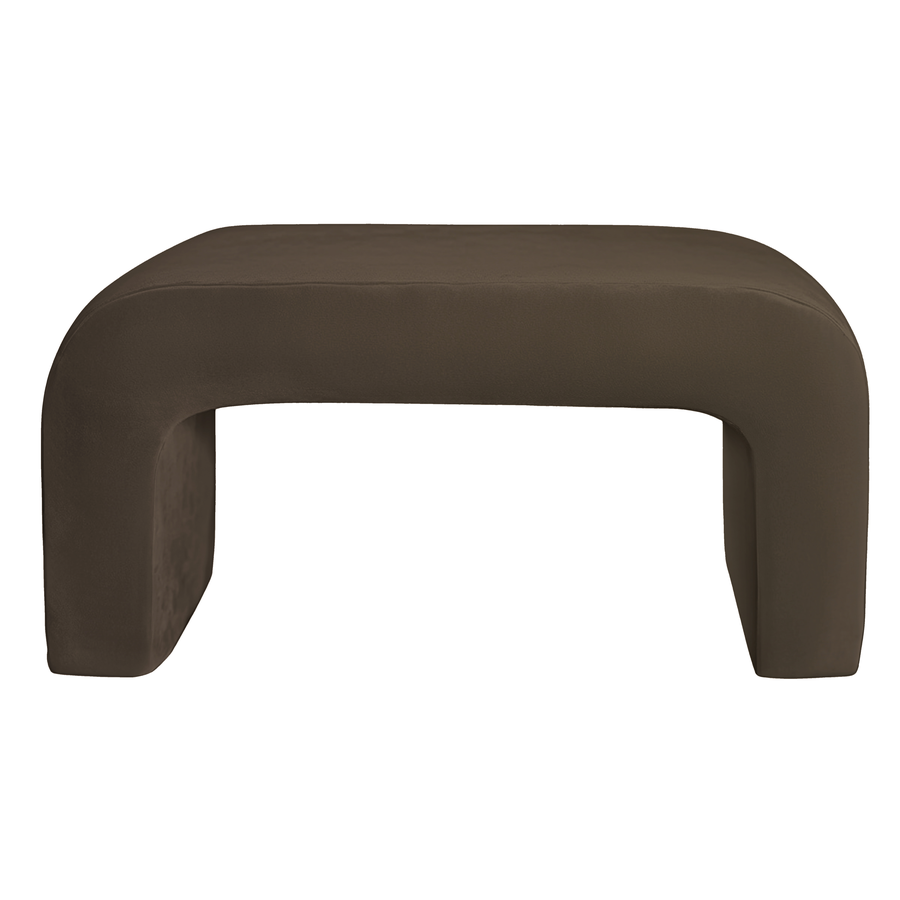 Пуфик "Боу" макс | шоколадный бархат - Фото миниатюра 1