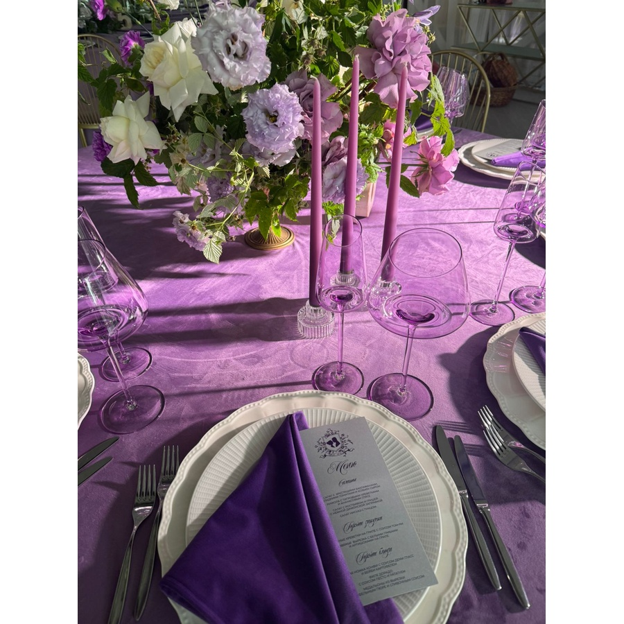 Набор бокалов "Роулинг" сиреневых - Фото миниатюра 5