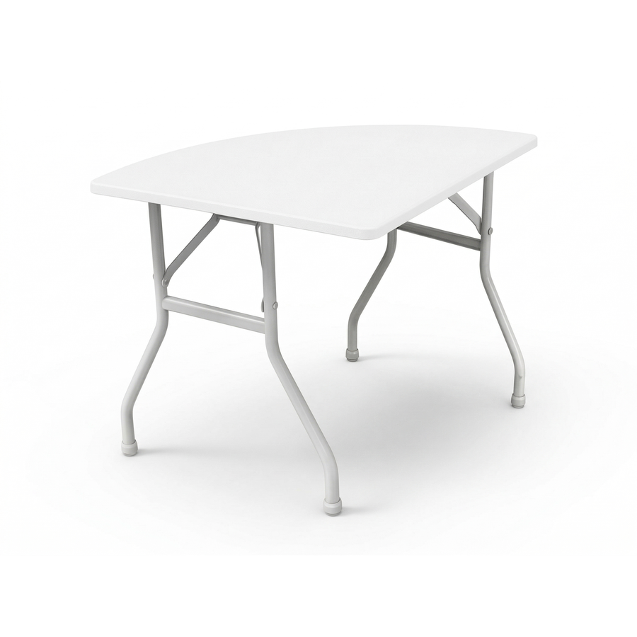 Банкетный стол "Вольф" змейка половинка белый - Фото основное 1