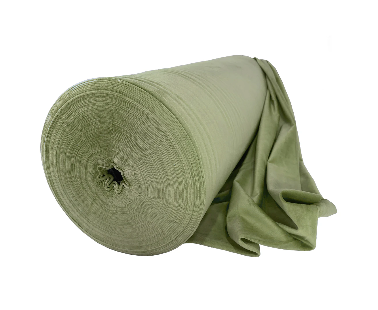 Рулон бархата светло-зеленый