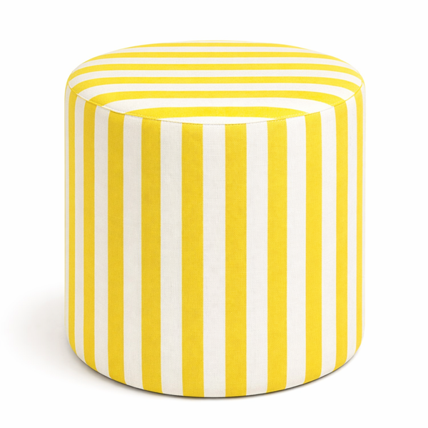 Пуфик "Лайн" мини желтая полоска