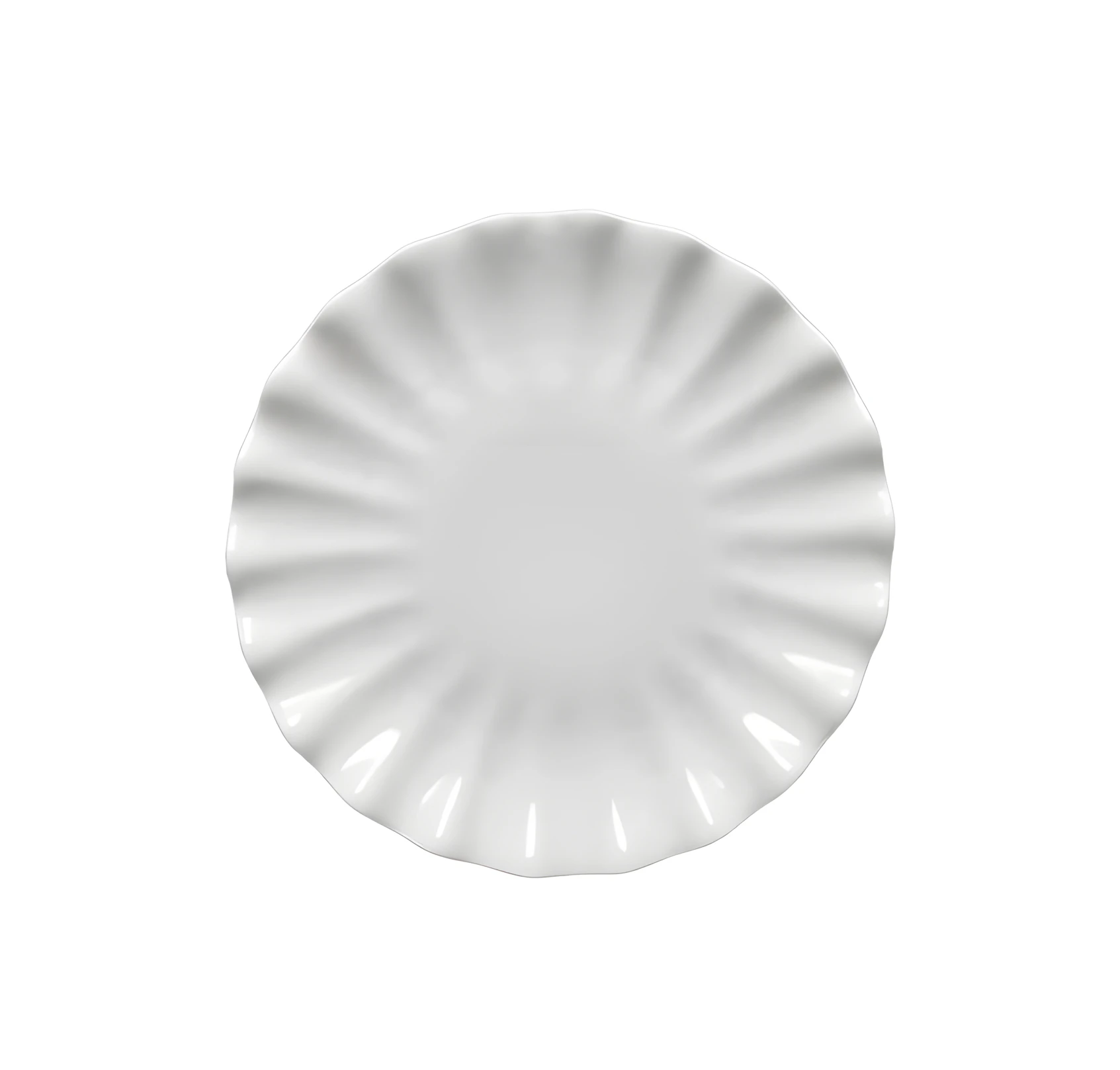 Тарелка "Кюри" белая малая 