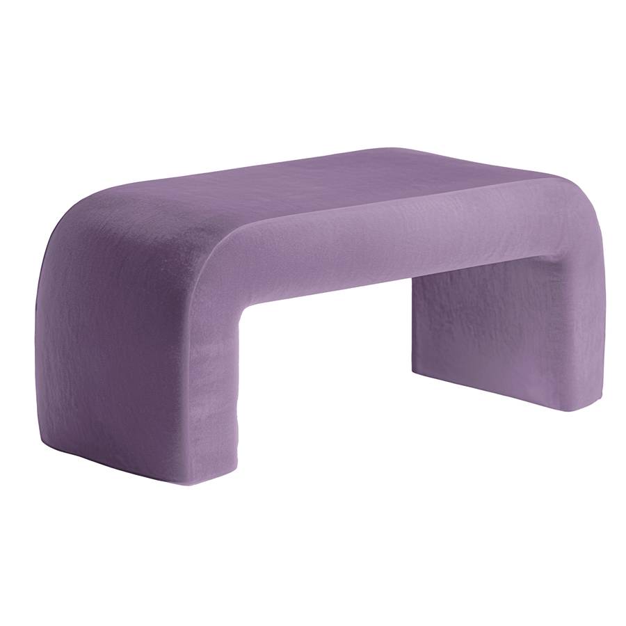Чехол пуфик "Боу" макс | фиалковый бархат - Фото миниатюра 1