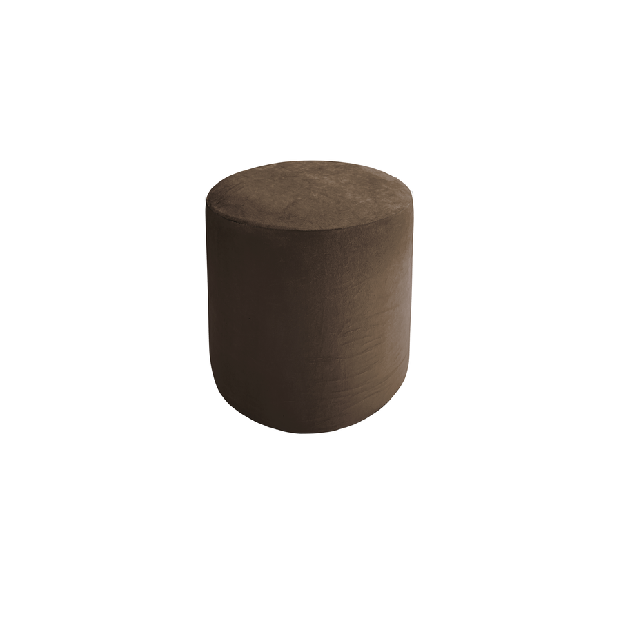 Чехол пуфик "Фуфик" мини шоколадный бархат - Фото миниатюра 1