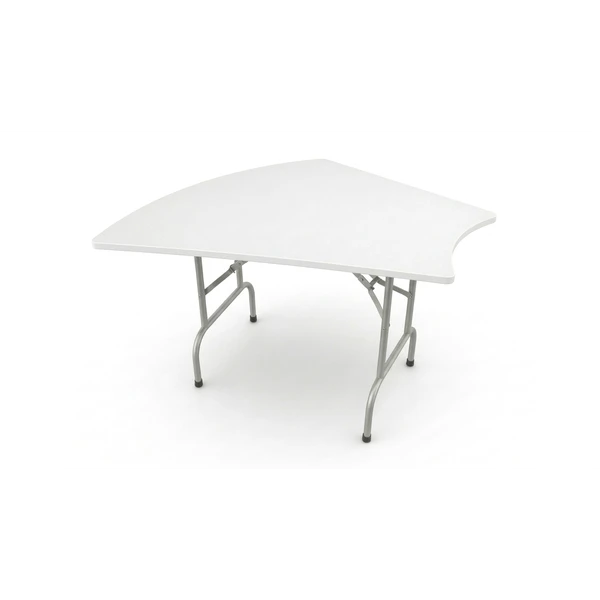 Банкетный стол "Вольф" змейка трапеция белый