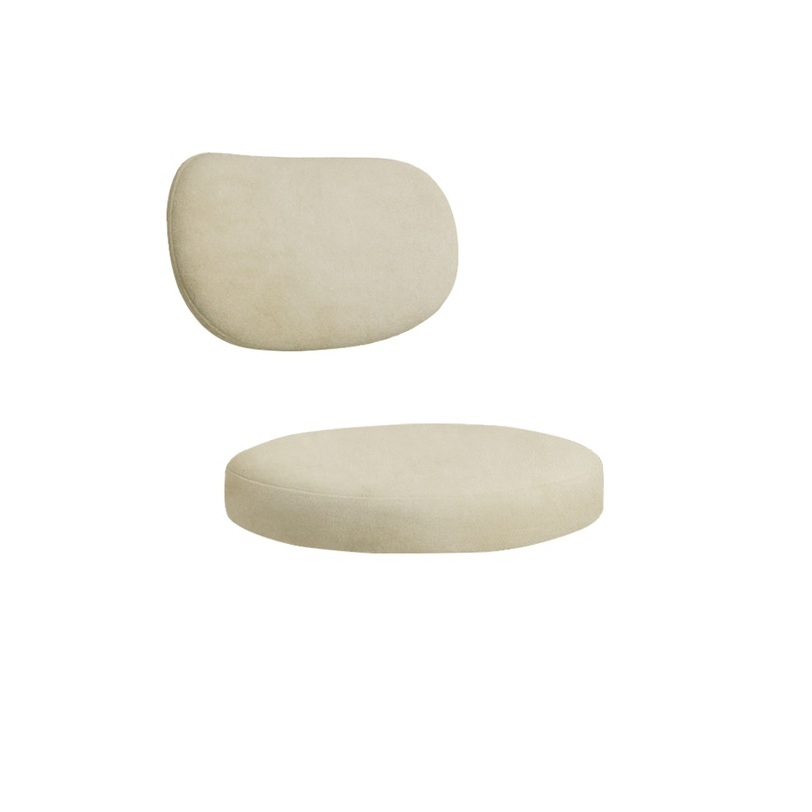 Набор подушек для стула "Марсель" миндальный латте бархат - Фото миниатюра 1