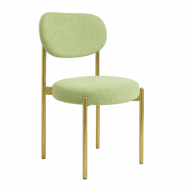 Стул "Марсель" золотой, васаби бархат