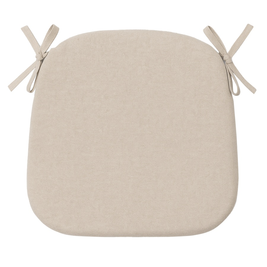 Подушка для стула "Кроссбэк" мягкая овсяное молоко - Фото миниатюра 1