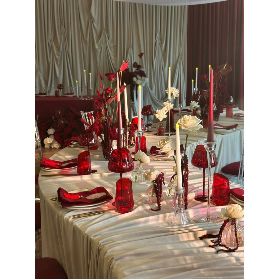 Бокал "Роулинг" гранатовый винный - Фото миниатюра 3