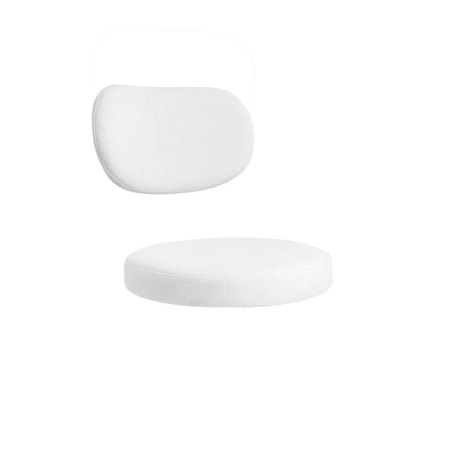 Набор подушек для стула "Марсель" эко-кожа белая - Фото миниатюра 1