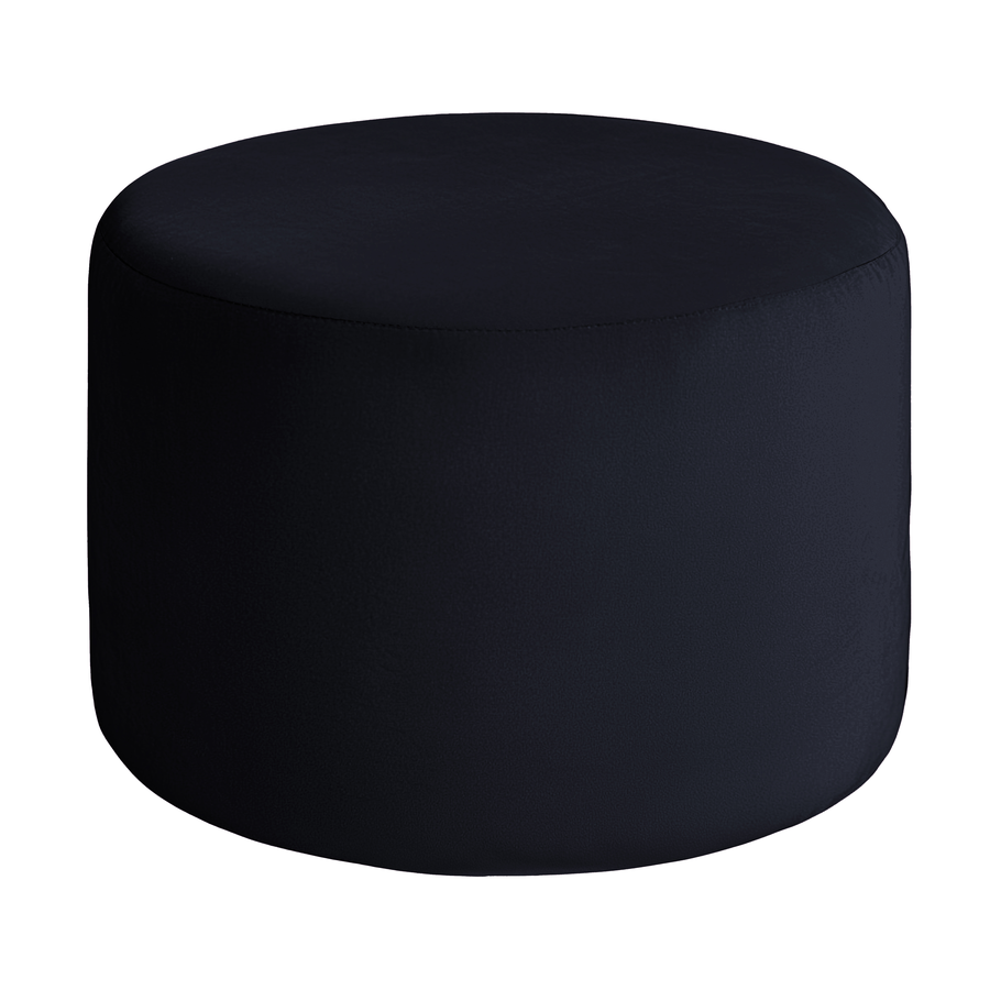 Пуфик "Фуфик" миди черный бархат - Фото миниатюра 1