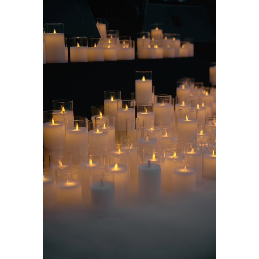 Набор свечей с пультом  "Эрукто" белый - Фото миниатюра 5